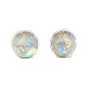 CHANEL White Earrings